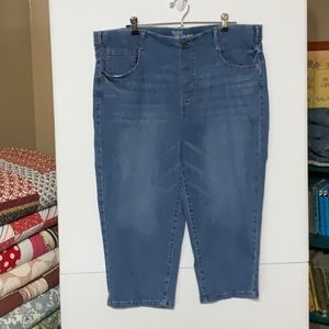 Time & Tru Pull on Capri